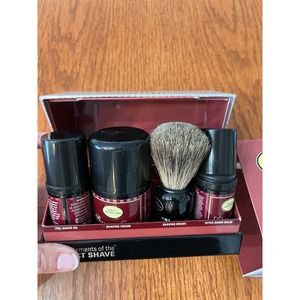 The Art of Shaving 4 pc Gift Box Set Kit Shaving Brush Oil Cream Balm Sandalwood